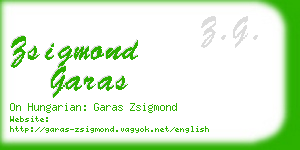 zsigmond garas business card